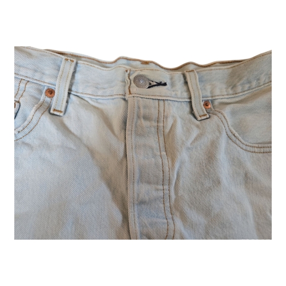 Levi's 501 Button Fly Cut Off Jean Shorts Size 31 - Picture 3 of 10